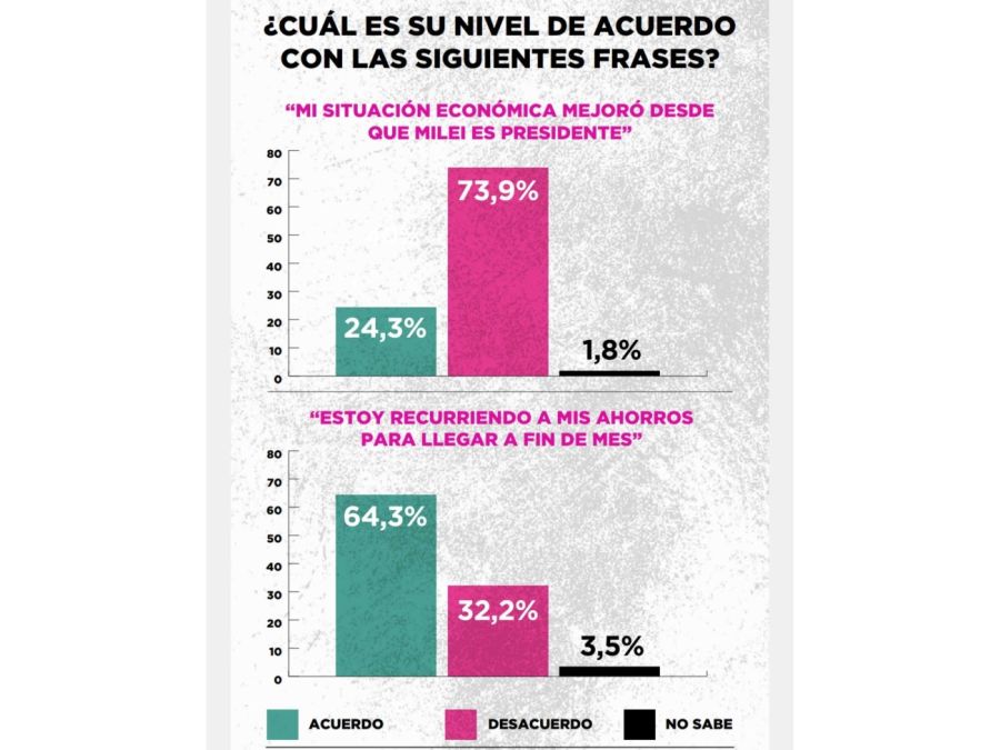 Encuesta: la imagen de Javier Milei sigue cayendo y el 57,4% reprueba a ...