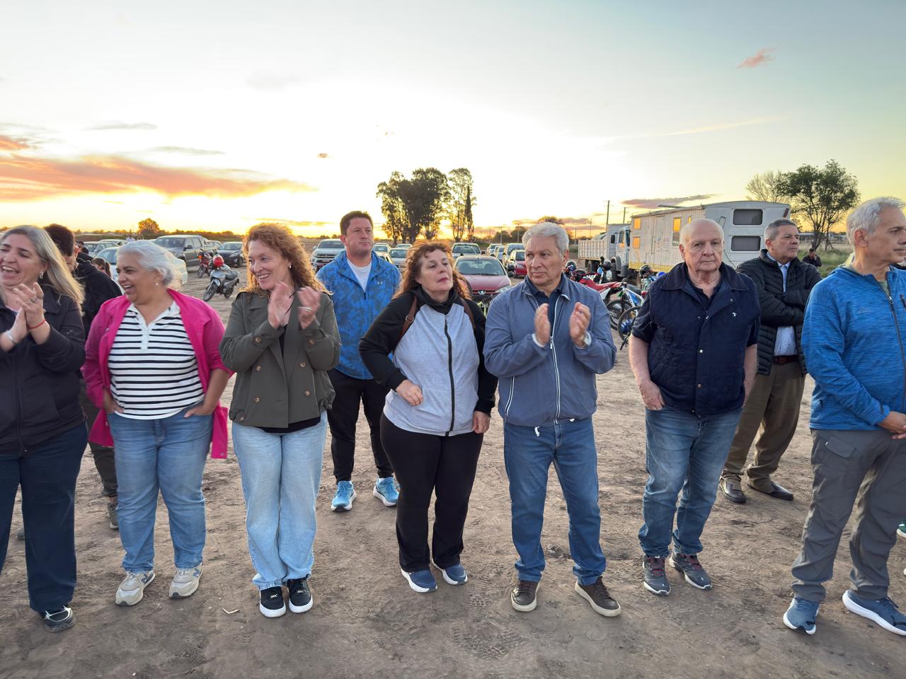 Dirigentes durante el acto en Unión del Este