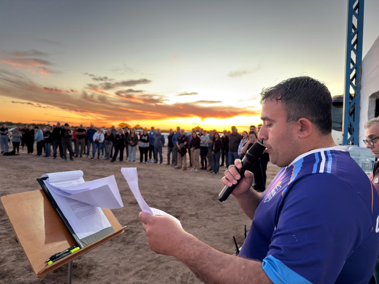 Inauguración de las luminarias led en Unión del Este